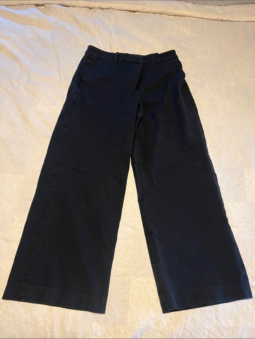 J. Crew Wide-Leg Black Remy Pant